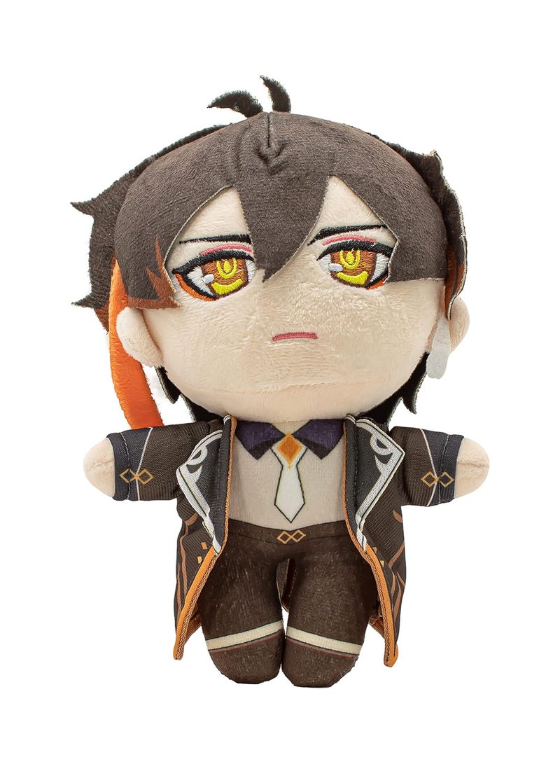 عام دمية محشوة من لعبة Genshin Impact، مناسبة للمعجبين واللاعبين، مقاس 8.75 بوصة (شخصية Zhongli) - Image 1