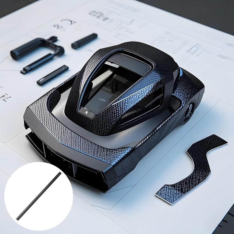 2 Pcs 14x16x400mm Carbon Fiber Tubes 3K Twill Matte Lightweight High Strength Rods - Image 3