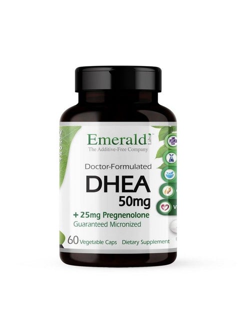 Emerald Labs Dhea 50Mg Dietary Supplement With Dhea Pregnenolone And Tocotriene Complex Cognitive Function Metabolism And Healthy Hormone Levels 60 Vegetable Capsules