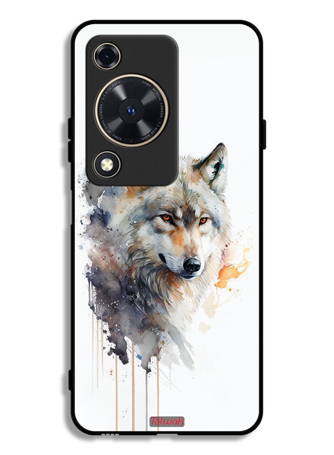 Tolwak Huawei Nova Y72S Protective Case Cover Wolf Abstract Art
