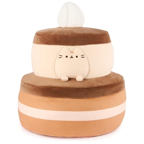 GUND Pusheen Chocolate Cake Squisheen Squishy Toy Collectible Plush Toy Dessert Plush Cat Stuffed Animal for Ages 8 and Up Brown 11 - Image 1