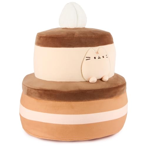 GUND Pusheen Chocolate Cake Squisheen Squishy Toy Collectible Plush Toy Dessert Plush Cat Stuffed Animal for Ages 8 and Up Brown 11 - Image 5