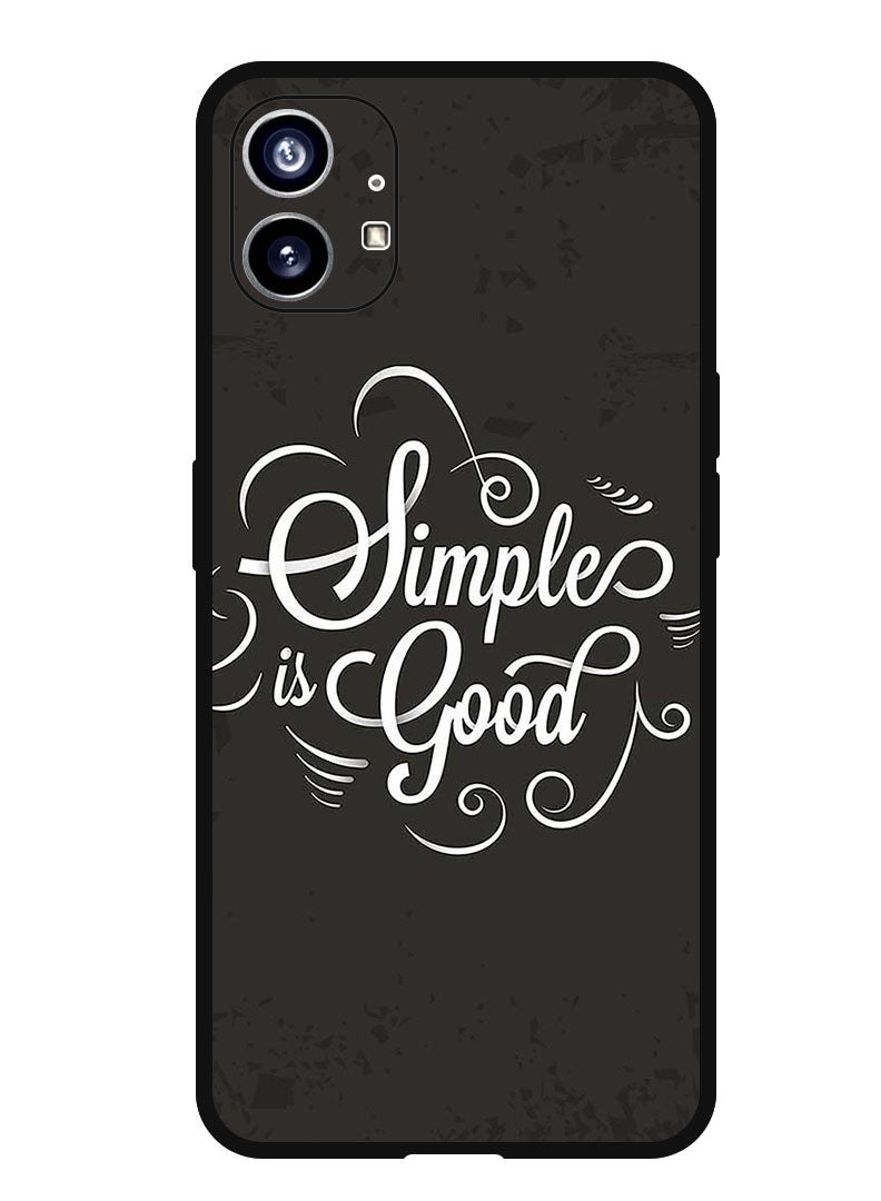 Theodor Protective Case Anti Scratch Shock Proof Bumper Cover For Nothing Phone 1 Simple Is Good - Image 1