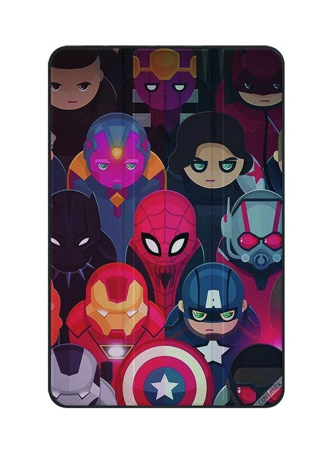 نيبمينينت غطاء حماية قلاب بطبعة أطفال عالم مارفل لجهاز سامسونج جالاكسي تاب A مقاس 10.5 بوصة متعدد الألوان