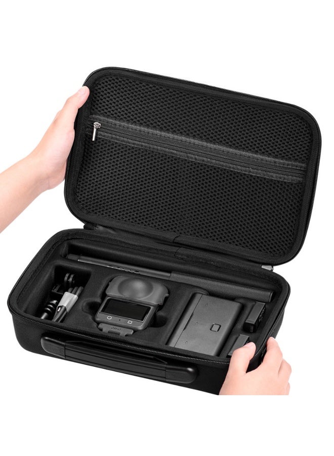 Carrying Case for DJI OSMO 360, with Carry Handle and Adjustable Shoulder Strap PU Leather Portable Compact Storage Bag for DJI OSMO 360 Protective Case Accessories - Image 2