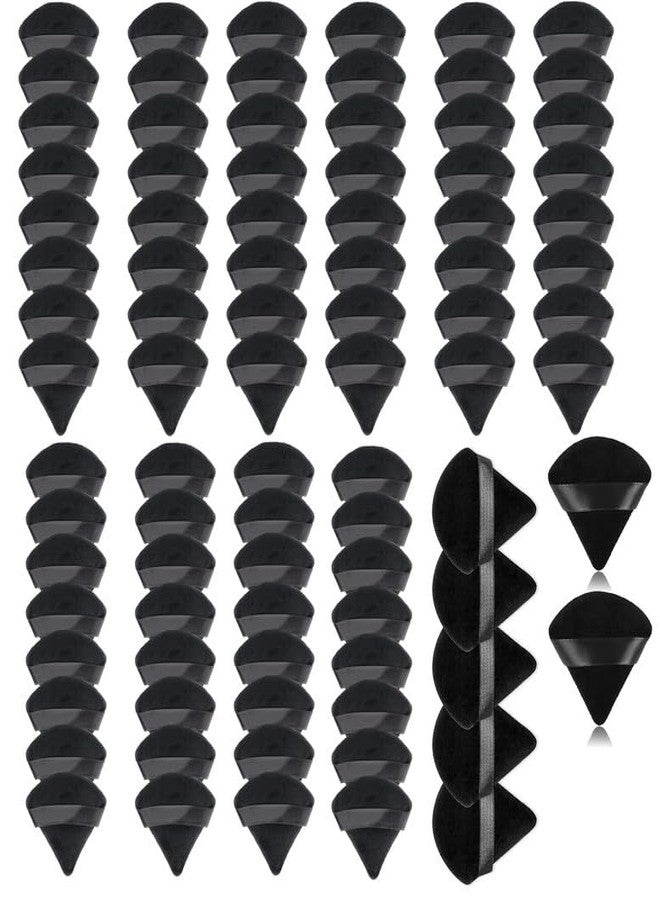 DATNASAYAD داتناسيايد 86 قطعة مثلثية من إسفنجات البودرة الفضفاضة القابلة للغسل وإعادة الاستخدام ناعمة وفخمة لأدوات المكياج للوجه والجسم - متعددة الألوان عبوة من 86 قطعة - Image 1