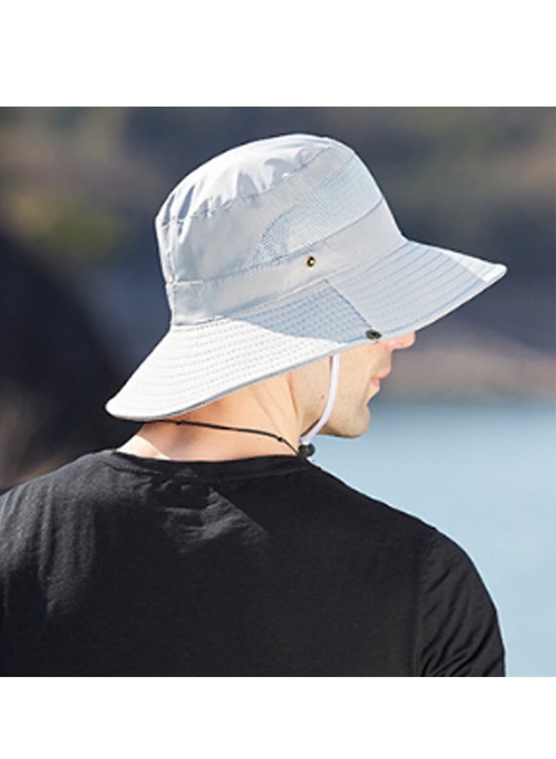 قبعة شمسية قابلة للتنفس ومقاومة للأشعة فوق البنفسجية للرجال والنساء، مناسبة للتخييم والصيد في الهواء الطلق