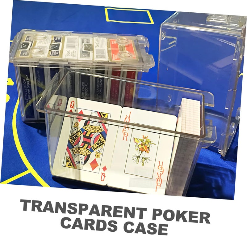 Milisten Playing Card Organizer Box Compact Storage Case for Decks of Cards for Jewelry and Small Accessories Easy Open Clip Design - Image 5
