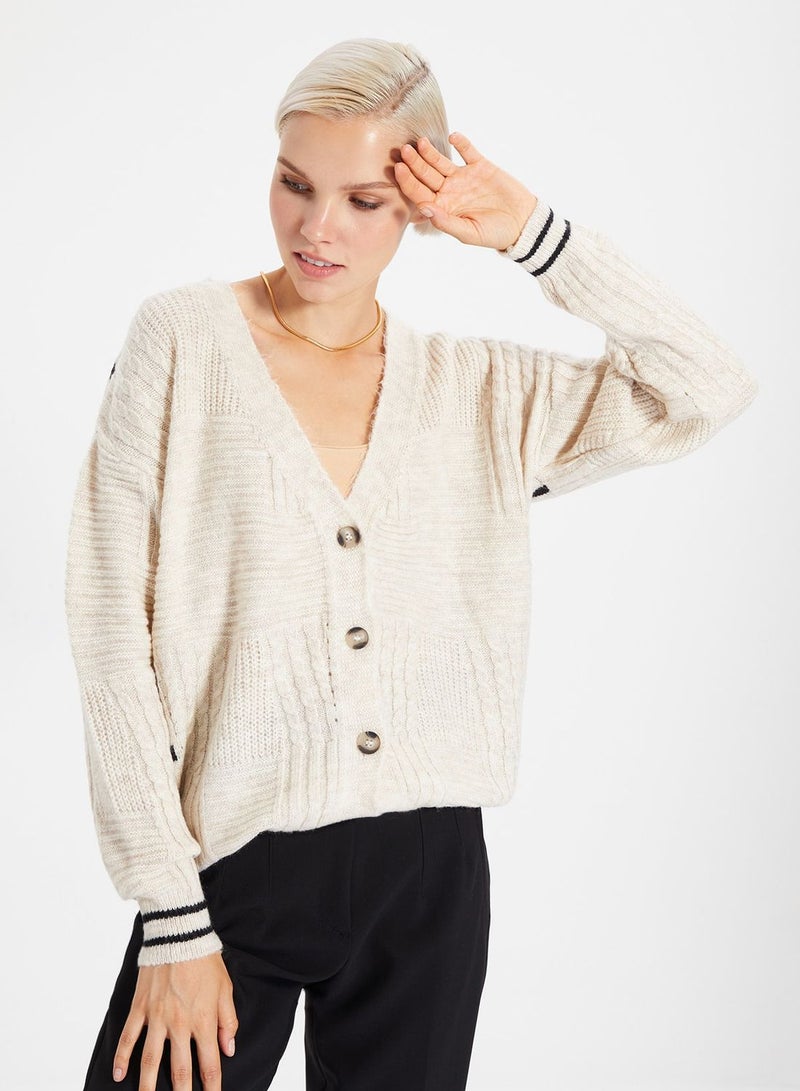trendyol Knitted Button Down Cardigan - Image 1