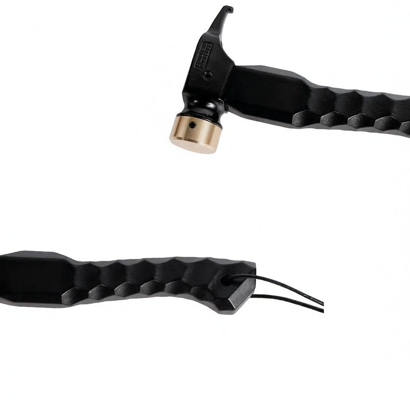 Camping Hammer: 8.7" Black Stainless Steel Head - Super Strong Durable Rugged Beech Handle for Firm Grip Tent Stake Hammer With Stake Puller Hook Lanyard for Outdoor Camping Trips - Image 4