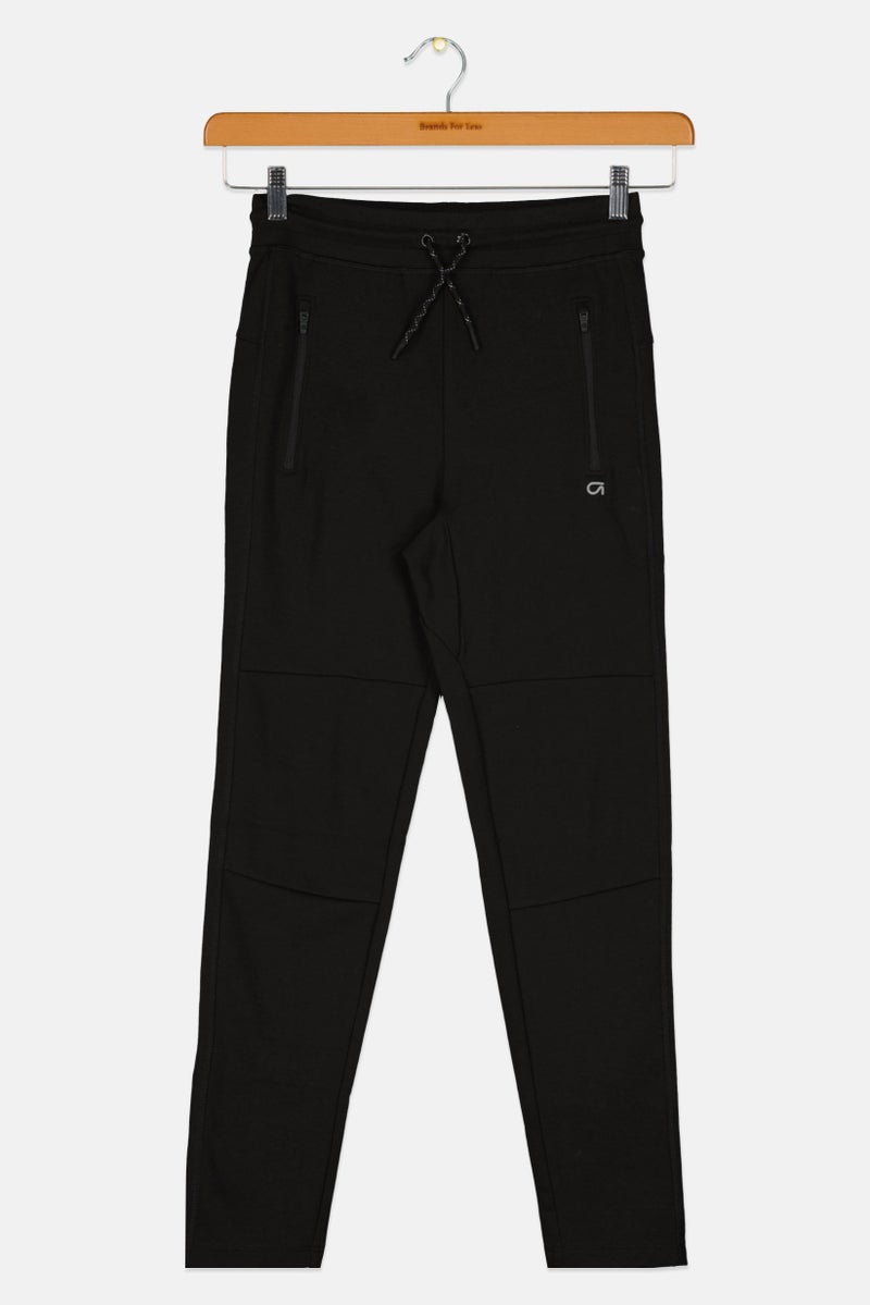 GAP Kids Boy Brand Logo Pants, Black - Image 1