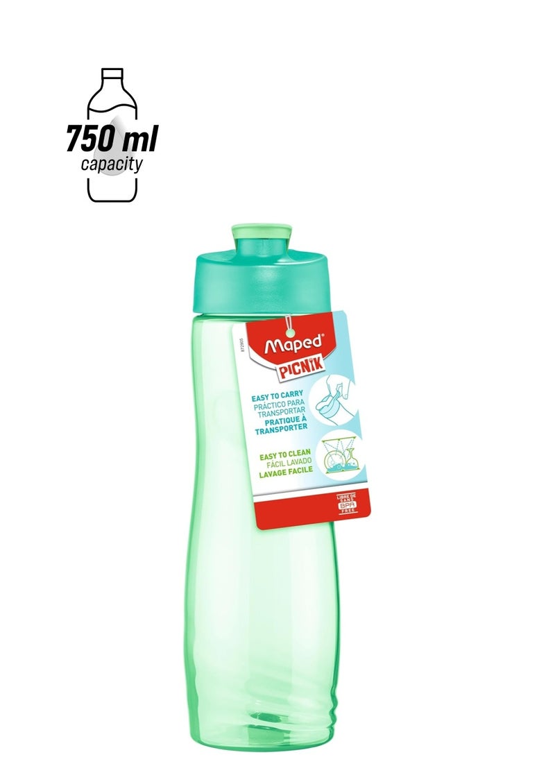 Maped زجاجة ماء بيكنيك سعة 750 مل باللون الأخضر - Image 1
