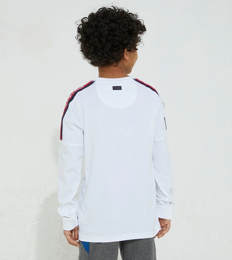 BEVERLY HILLS POLO CLUB  Logo Detailed Rerun Long Sleeves T-Shirt  | Best Price UAE