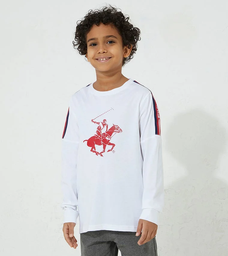 Logo Detailed Rerun Long Sleeves T-Shirt