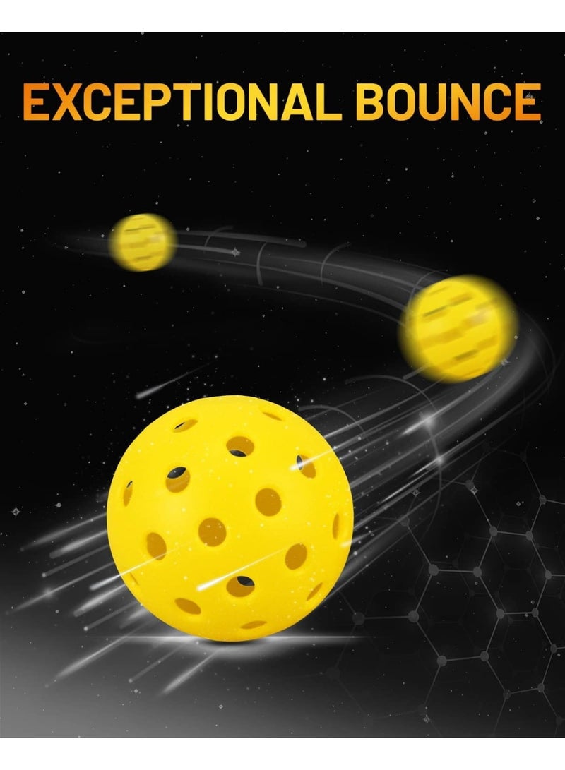 هومستر 6 أجهزة كمبيوتر شخصية الرياضة في الهواء الطلق كرات الخلل ، كرة الخلل في الهواء الطلق ، 40 ثقب كرات الخلل الدائمة مع ارتداد عالي ، الرؤية المتفوقة والطيران السلس ، مناسبة لجميع مستويات المهارات - Image 2