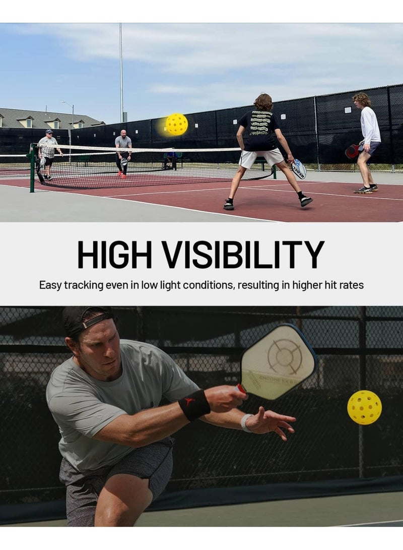 هومستر 6 أجهزة كمبيوتر شخصية الرياضة في الهواء الطلق كرات الخلل ، كرة الخلل في الهواء الطلق ، 40 ثقب كرات الخلل الدائمة مع ارتداد عالي ، الرؤية المتفوقة والطيران السلس ، مناسبة لجميع مستويات المهارات - Image 4