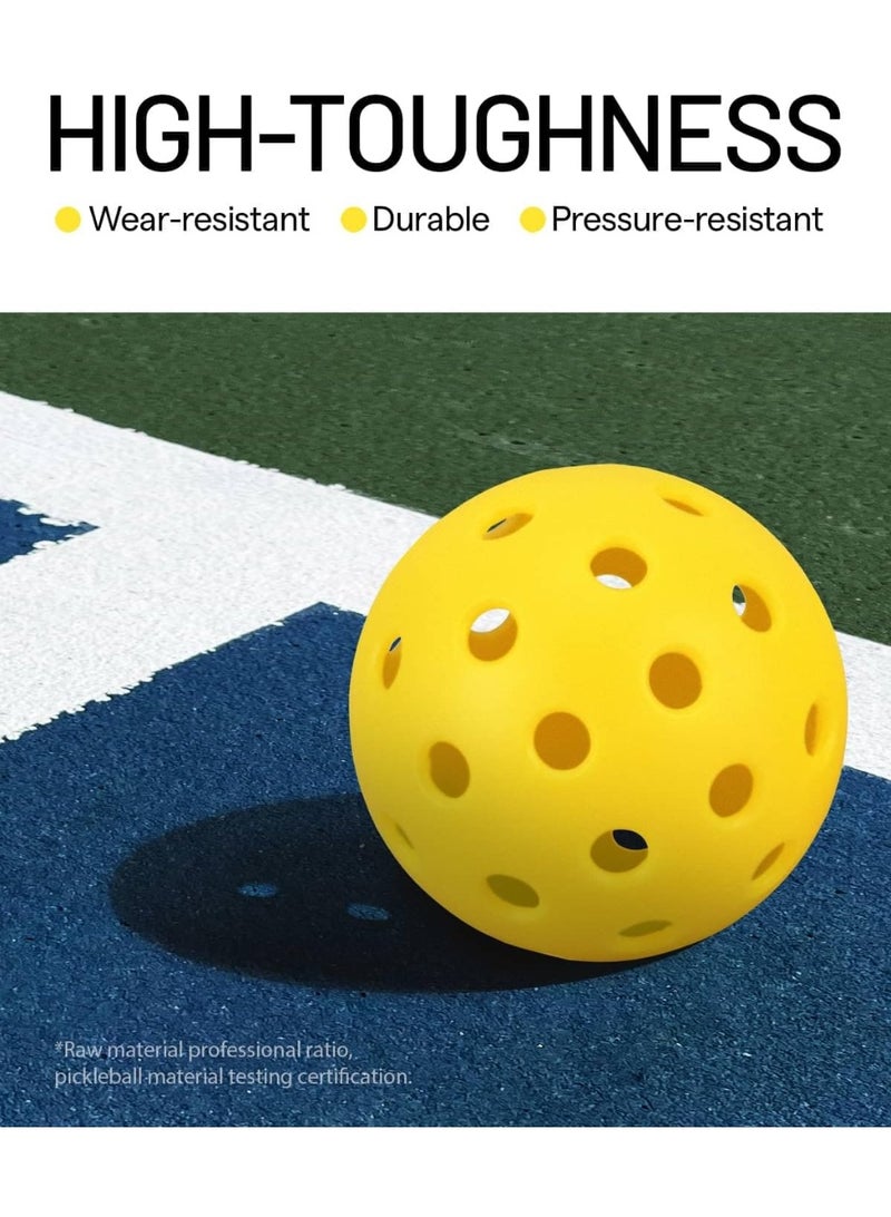 هومستر 6 أجهزة كمبيوتر شخصية الرياضة في الهواء الطلق كرات الخلل ، كرة الخلل في الهواء الطلق ، 40 ثقب كرات الخلل الدائمة مع ارتداد عالي ، الرؤية المتفوقة والطيران السلس ، مناسبة لجميع مستويات المهارات - Image 5