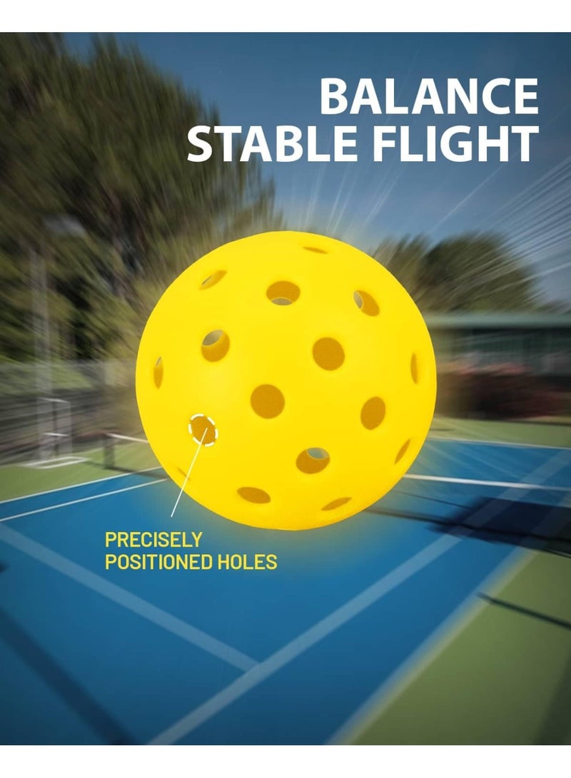 هومستر 6 أجهزة كمبيوتر شخصية الرياضة في الهواء الطلق كرات الخلل ، كرة الخلل في الهواء الطلق ، 40 ثقب كرات الخلل الدائمة مع ارتداد عالي ، الرؤية المتفوقة والطيران السلس ، مناسبة لجميع مستويات المهارات - Image 3