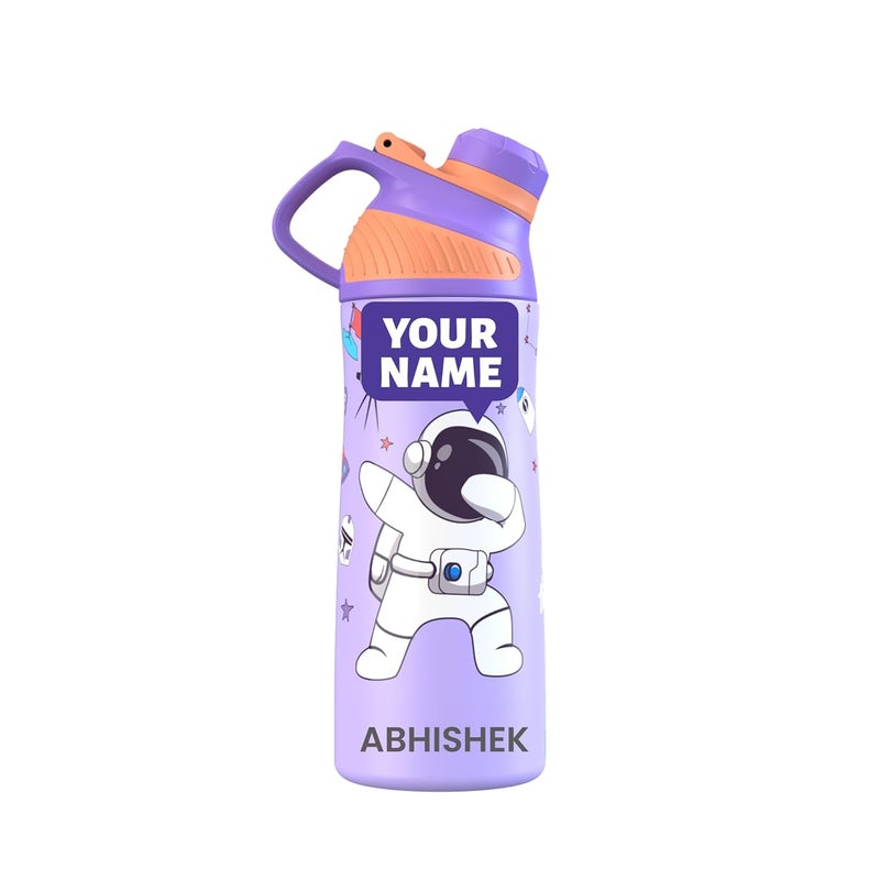 Rabitat ZYLO Personalized Vacuum Insulated Water Bottle Shyguy 550ml | 2 Years Brand Warranty | Water Bottle for School Kids | Upto 24 hrs Hot and Cold Steel Water Bottle | ISI Certified - Image 1