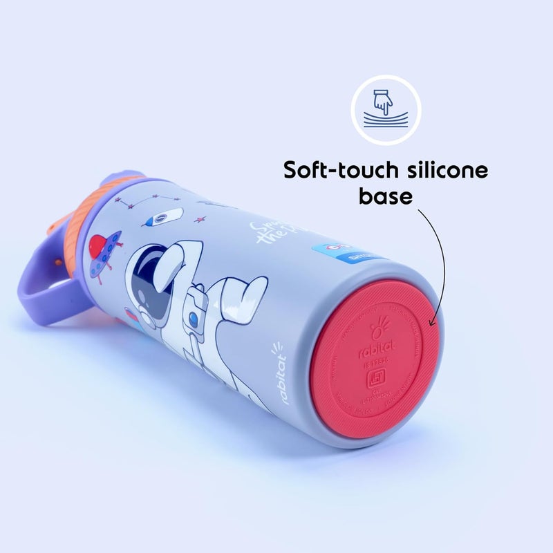 Rabitat ZYLO Personalized Vacuum Insulated Water Bottle Shyguy 550ml | 2 Years Brand Warranty | Water Bottle for School Kids | Upto 24 hrs Hot and Cold Steel Water Bottle | ISI Certified - Image 5