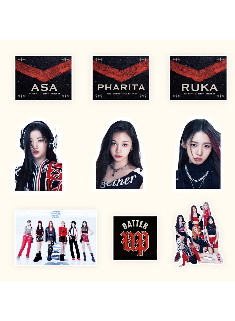 EHOME 90Pcs BBMONSTER Debut New Album BATTER UP Sticker Pack - Image 2