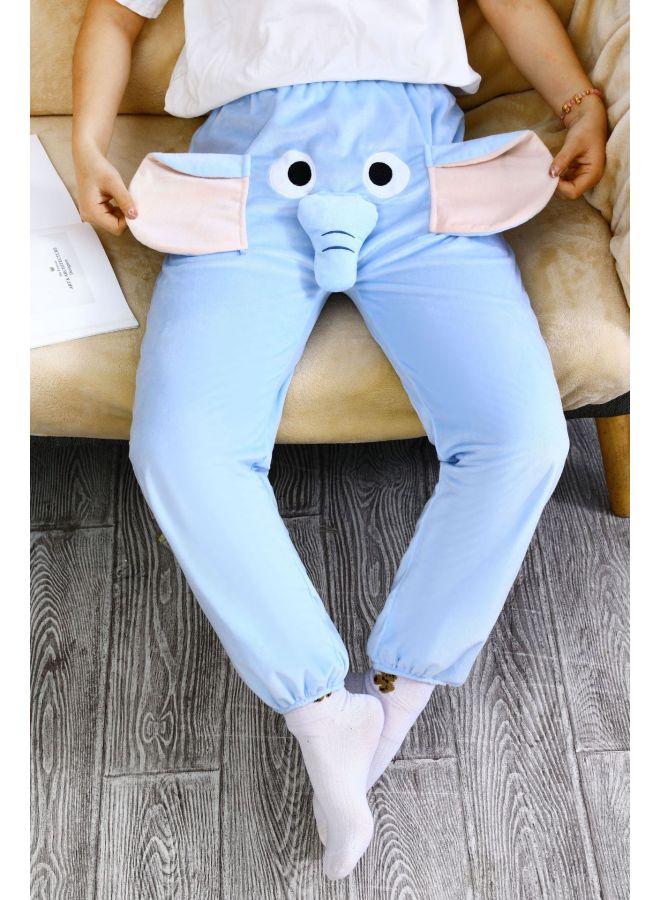 Elephant Couple Pants, Dumbo Pants With Squeaky Noses, Funny Pajama Pants, Internet-famous Flying Elephant Pants, Couple Style