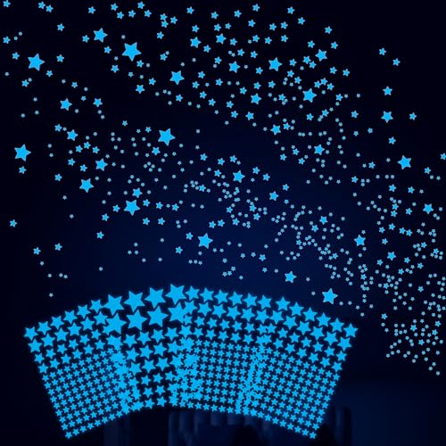 Sondeng 421Pcs Glow in The Dark Stars Ceiling Stars Glow in Dark Space Planet Universe Galaxy Wall Decals Glow in The Dark Wall Stickers for Boys Girls Kid Bedroom Living Room Decor Christmas Gift - Image 1