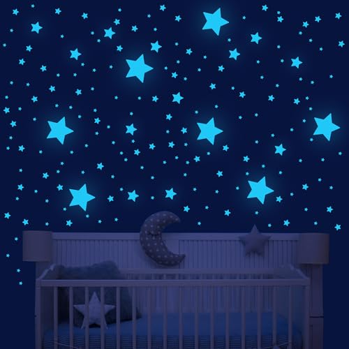 Sondeng 421Pcs Glow in The Dark Stars Ceiling Stars Glow in Dark Space Planet Universe Galaxy Wall Decals Glow in The Dark Wall Stickers for Boys Girls Kid Bedroom Living Room Decor Christmas Gift - Image 5