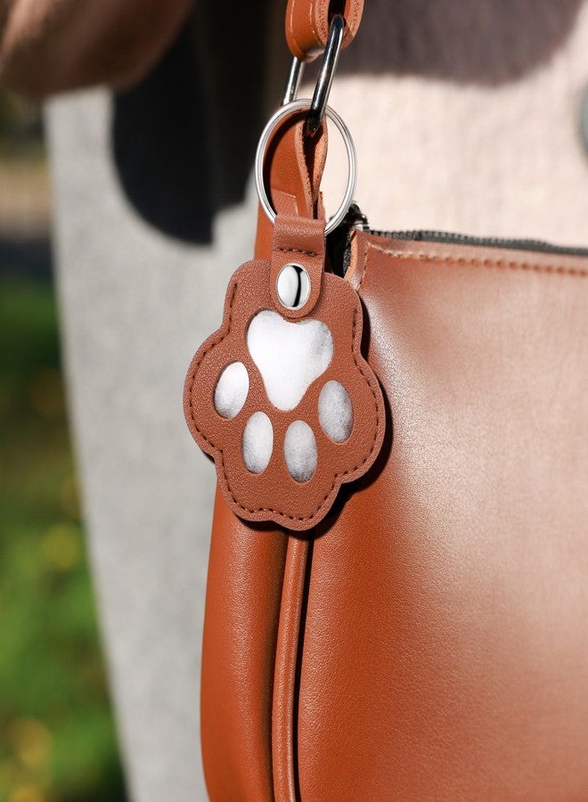Kenning 3 Pcs Pet Memorial Gifts for Dog Cat Pet Paw Shaped Leather Keychain Cute Leather Dog Fur Hair Keepsake Keyring, Handmade Remembrance Key Holder Memory Charm for Cat Lovers Collecting Hair - Image 3