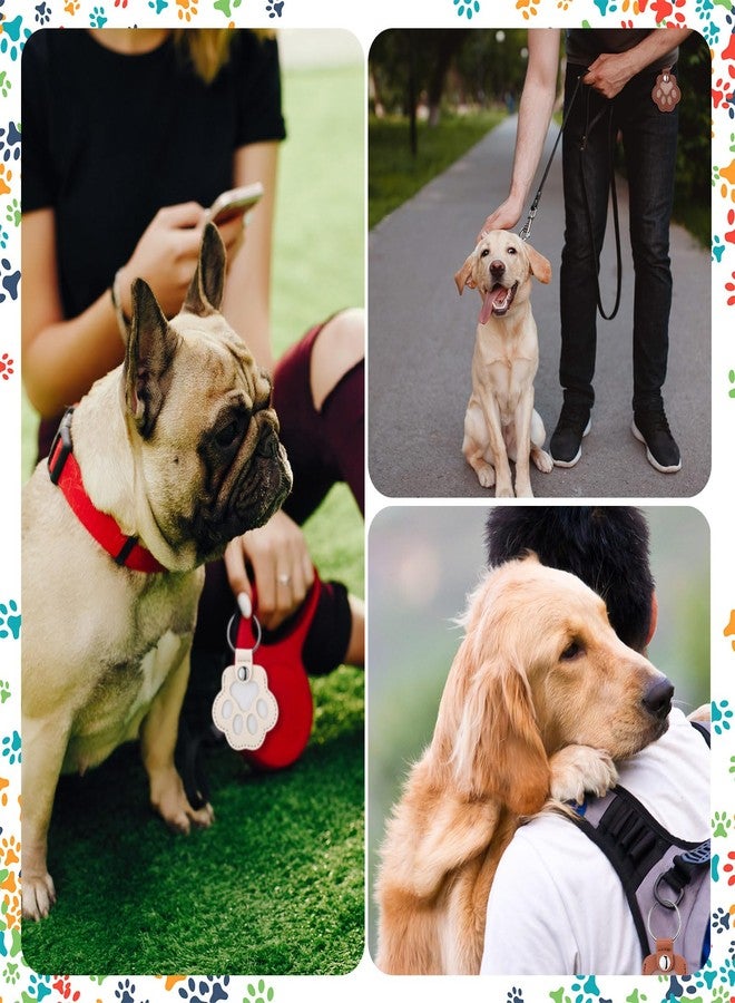 Kenning 3 Pcs Pet Memorial Gifts for Dog Cat Pet Paw Shaped Leather Keychain Cute Leather Dog Fur Hair Keepsake Keyring, Handmade Remembrance Key Holder Memory Charm for Cat Lovers Collecting Hair - Image 5