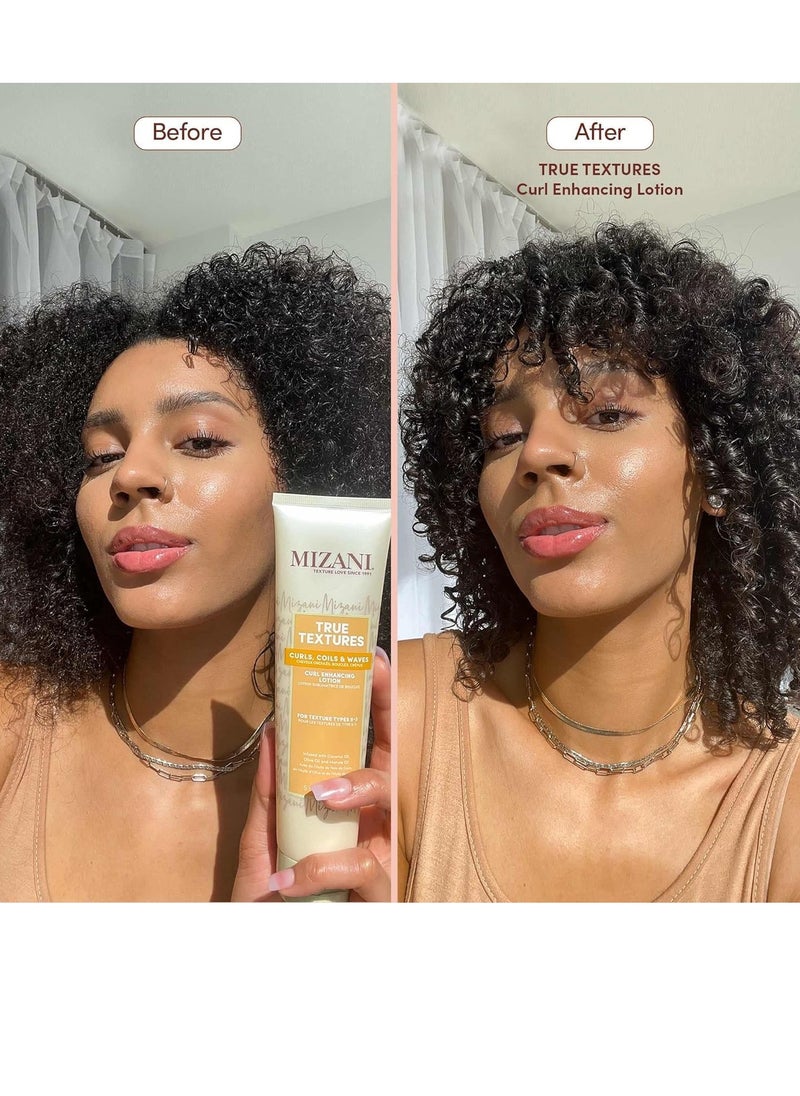Mizani - Mizani True Textures Curl Defining Lotion | Moisturizes and Smooths Hair for Soft and Crunch Free Curls | Curl Enhancing Lotion | Formulated with Coconut Oil | For Texture Types 5-3 | 5 fl oz - Image 1