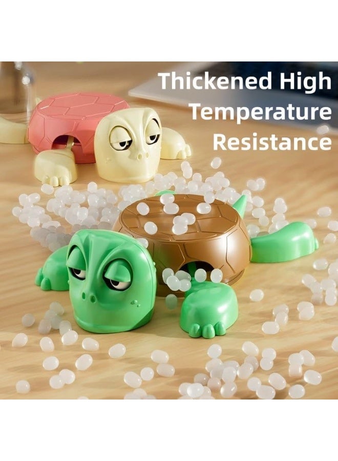 3D Printed Turtle Cup Coaster,Funny Coasters Holder with Liftable Limbs Expressive Face，Turtle Coasters，Unique Gift for Turtle Lovers (Beige) - Image 3