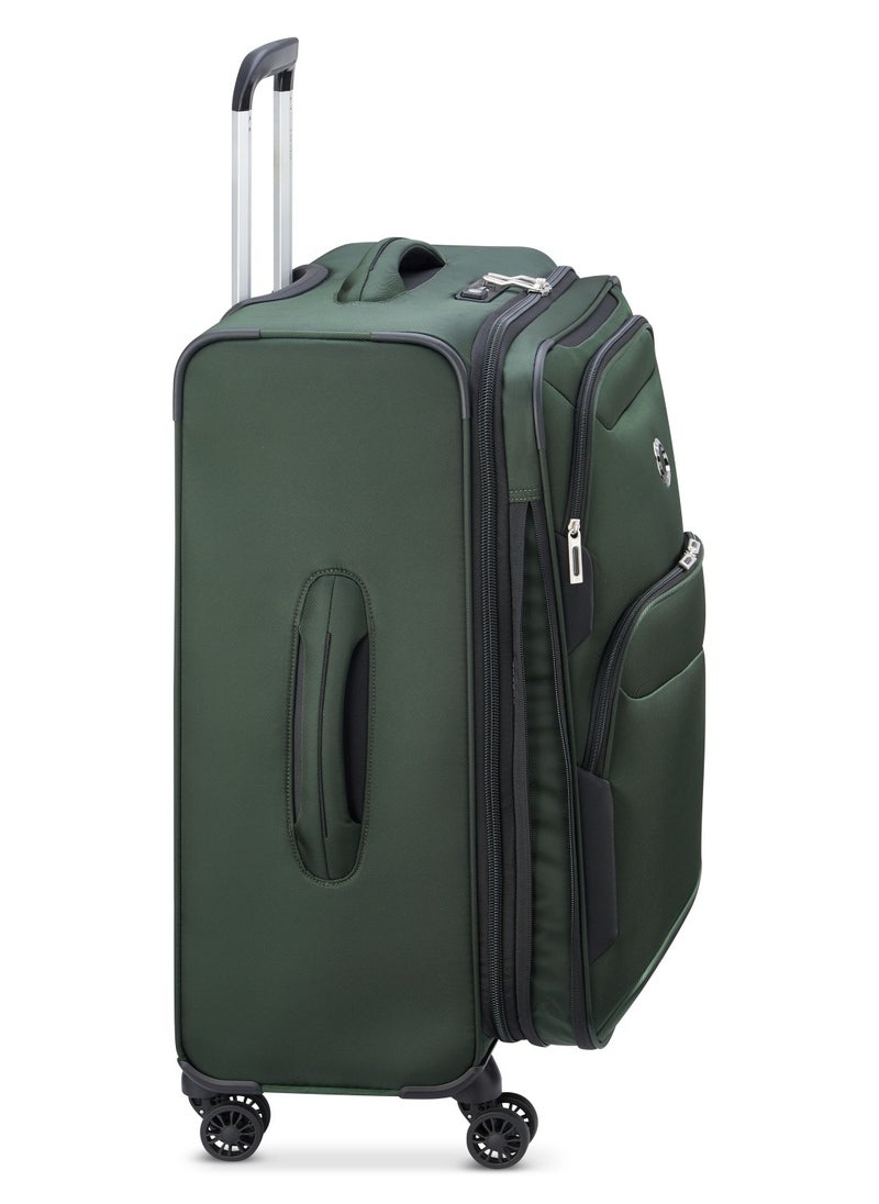 Sky Max 2.0 70cm Softcase 4 Double Wheel Expandable Check-In Luggage Trolley - Green