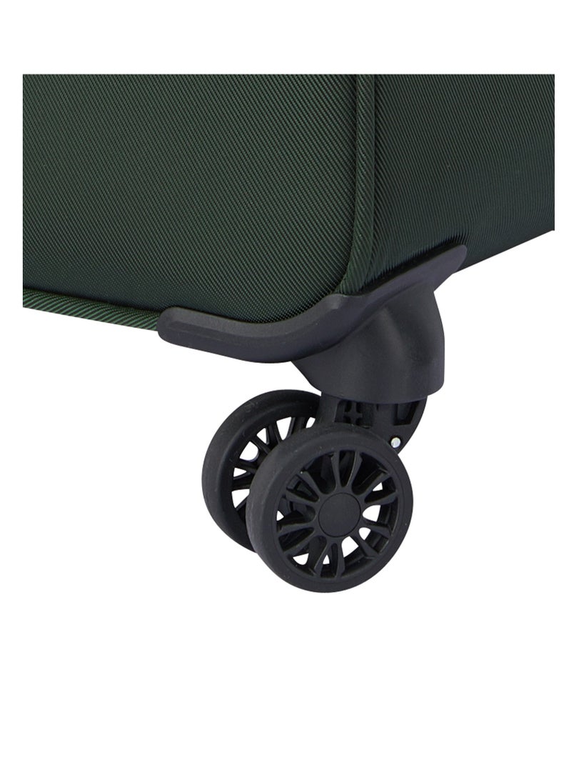 Sky Max 2.0 70cm Softcase 4 Double Wheel Expandable Check-In Luggage Trolley - Green