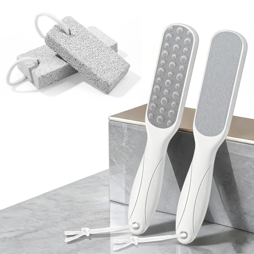 DUIJINYU Foot Callus Remover for Feet: 4pcs Set Foot Scrubber for Women, Pedicure Tool for Smooth Cracked Heels & Dead Skin Care, Foot Grooming at Home - Image 1