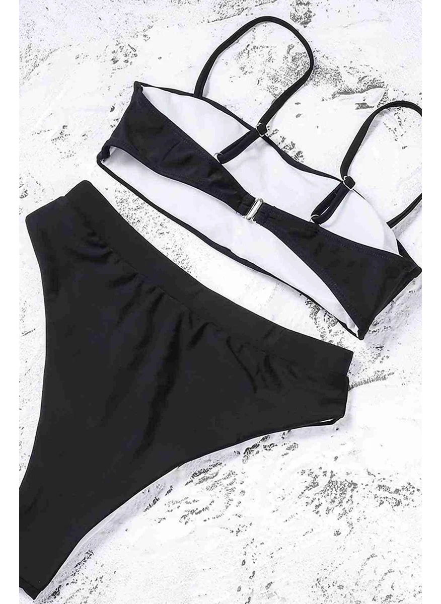 Fokshop Angelsin Stylish Bikini Top Black