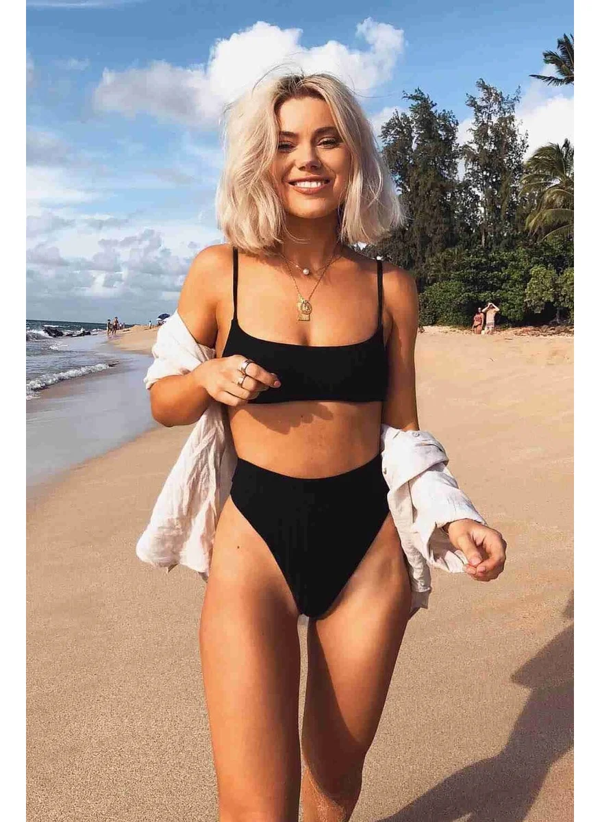 Fokshop Angelsin Stylish Bikini Top Black