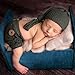 Vedory Vedory Newborn Photography Boy Outfit Baby Boy Girls Photo Shoot Costume Crochet Clothes Hat Pants Baby Prop Photoshoot  - Image 2