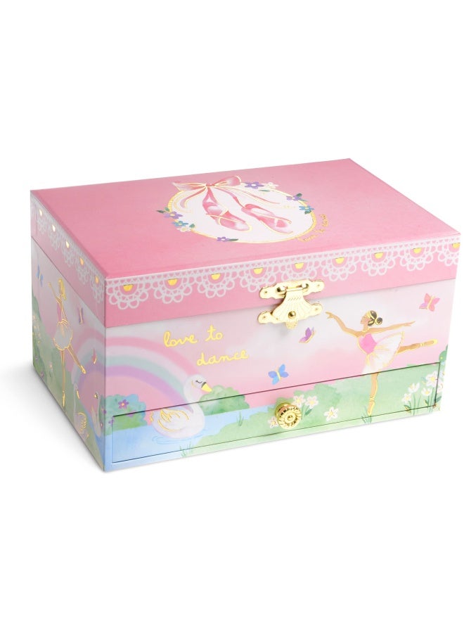 Jewelkeeper Ballerina Music Box & 3-Piece Jewelry Set - Pink Ballerina - Image 2