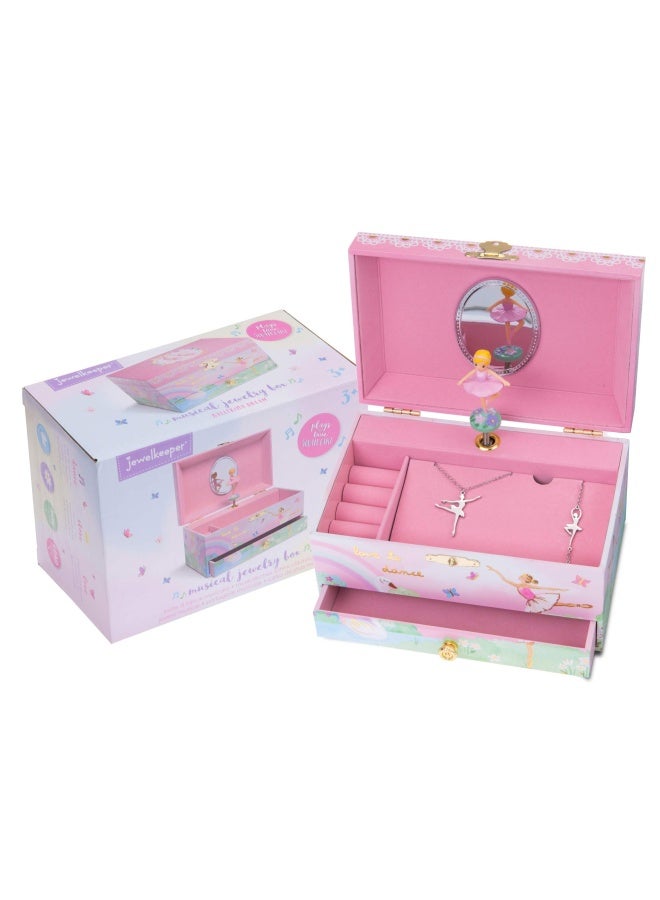 Jewelkeeper Ballerina Music Box & 3-Piece Jewelry Set - Pink Ballerina - Image 4