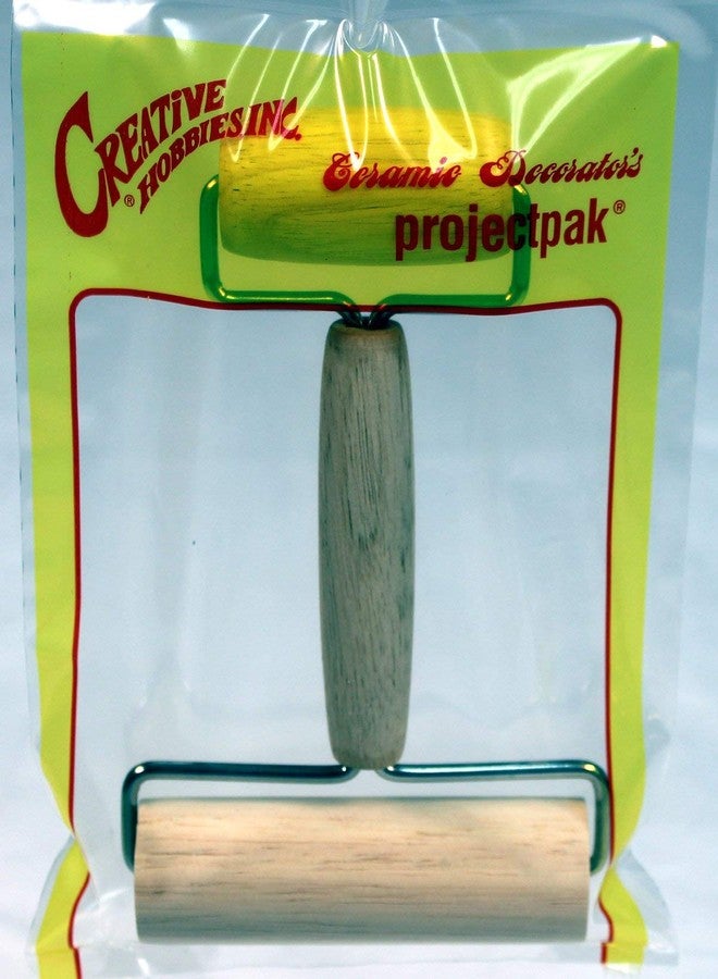 Creative Hobbies Hardwood Pony Roller - 2 in 1 Design Dual Roller Tool for Ceramic, Pottery Clay Working, Rhinestone Embroidery Diamond Painting, Craft Clay Roller, Wooden Roller - Image 4