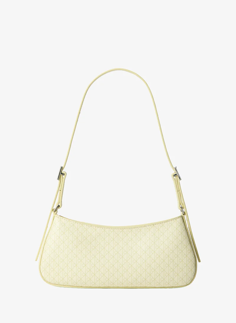 Emblem Print Shoulder Bag
