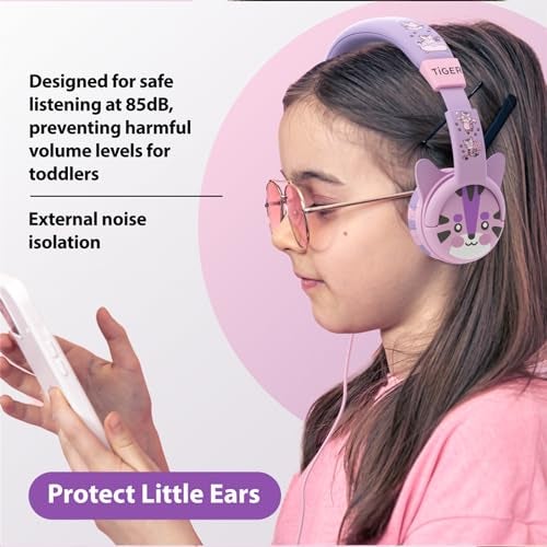 Kidrox Wired Toddler Headphones for 1-7 Years Old — 85dB Volume Limited Baby Headphones for Plane and Car Travel — Children Headset for Airplane, iPad and Tablet, Kids Headphone with Cord for Children - Image 3