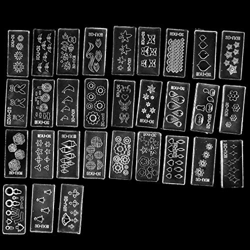 SING F LTD 30 Style Durable 3D Acrylic Mold for Nail Art DIY Decoration Design Silicone - Image 2