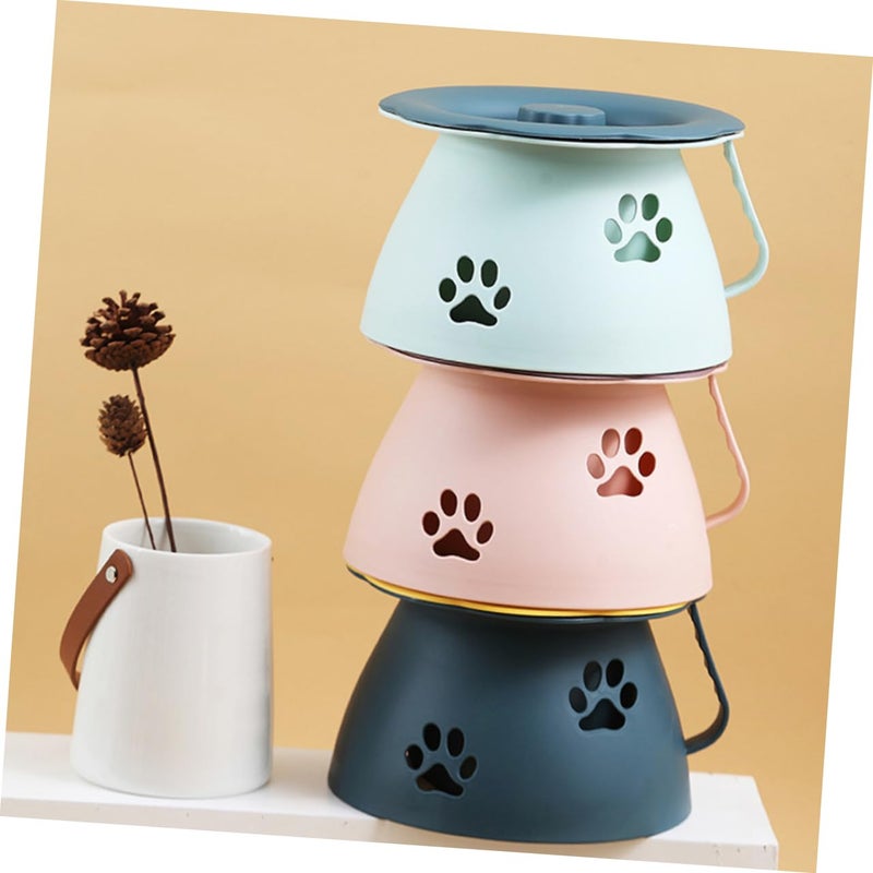 White Plastic Portable Urinal with Lid for Home Camping and Nighttime Use Easy Carry Handle - Image 4