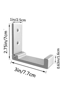 KASTWAVE 5 Pcs Folding Coat Hooks Wall Hooks for Hanging Coat Towel Hooks Hardware Heavy Duty Aluminum Alloy Headphone Holder Hooks No Rust Wall Mounted Bags Fitness Equipment  - Image 5