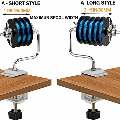 THKFISH Fishing Line Spooler - Adjustable, Stable, Portable with Clamp - A-Long Style - Image 4