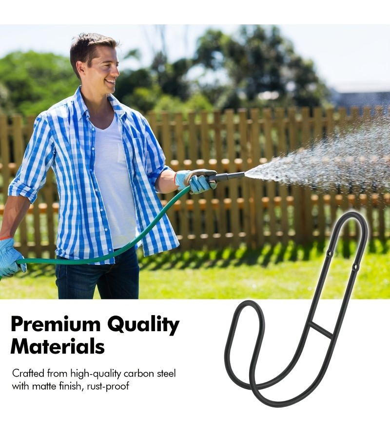 Heavy Duty Hose Storage Rack 1 Set Portable Metal Hook For Home Garden Irrigation - Image 4