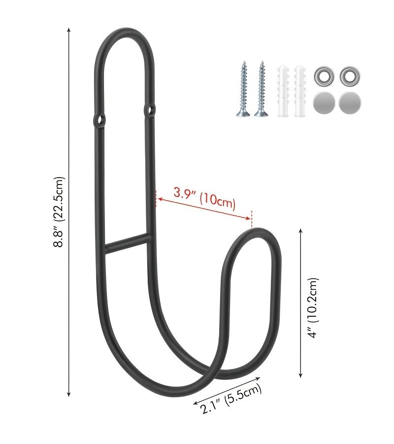 Heavy Duty Hose Storage Rack 1 Set Portable Metal Hook For Home Garden Irrigation - Image 3