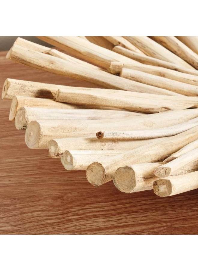 Pan Home Natural Drift Teak Wood Decor Platter - 50x50x13cm - Image 2